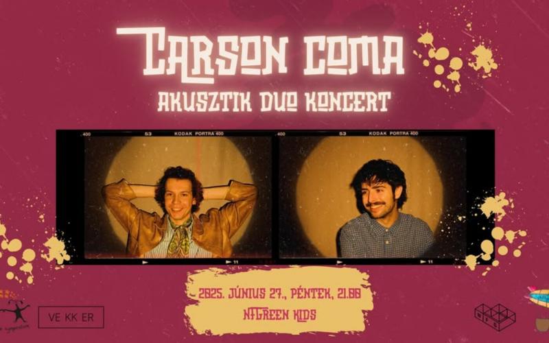 A Carson Coma különleges, intim duója látogat el egy családi fesztiválra, hogy varázslatos zenei élményekkel gazdagítsa a rendezvényt.