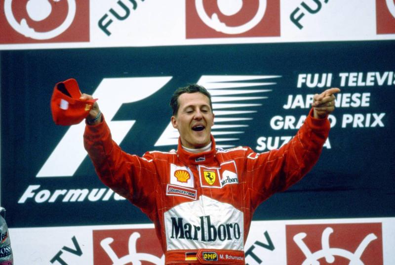 Schumacher véglegesen véget vetett a Ferrari nehéz időszakának – 25 évvel ezelőtt ünnepelte első világbajnoki győzelmét a vörös autó volánjánál | M4 Sport